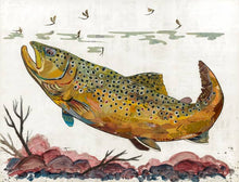 Load image into Gallery viewer, Dolan Geiman Signed Print Trout (Brown)
