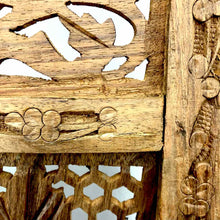 Load image into Gallery viewer, Hand Carved Wooden Room Divider