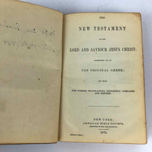 Load image into Gallery viewer, New Testament 1872 Book