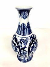 Load image into Gallery viewer, Blue &amp; White Porcelain Vase