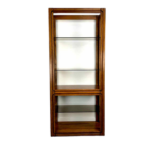 Wood & Glass Etagere Shelf