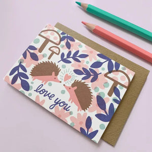 Hedgehog Love You Card