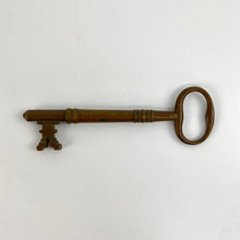 Load image into Gallery viewer, Large Brass Skeleton Key