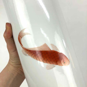 Koi Goldfish Porcelain Vase