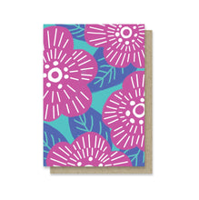 Load image into Gallery viewer, Magenta Flowers Mini Card