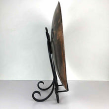 Load image into Gallery viewer, Hammered Brass Tray &amp; Stand