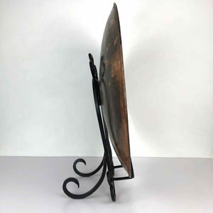 Hammered Brass Tray & Stand