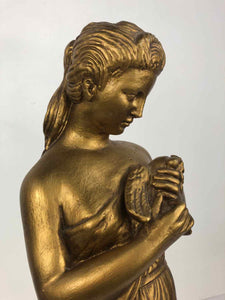 Gold Woman Figure Sculpture