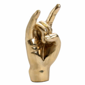 Rock On Horns Brass Hand