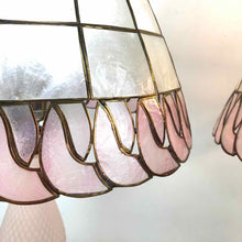 Load image into Gallery viewer, Pink Capiz Shell Glass Lamps