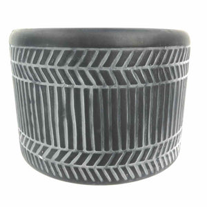 Modern Black Pottery Planter