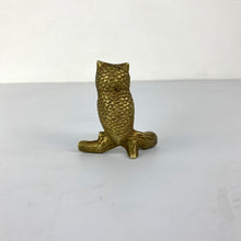 Load image into Gallery viewer, Small Brass Owl on Branch