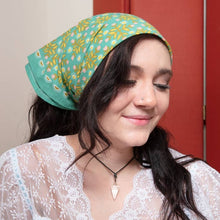 Load image into Gallery viewer, Katie Turquoise Bandana Scarf