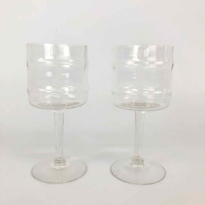 Faux Bamboo Stemmed Glasses