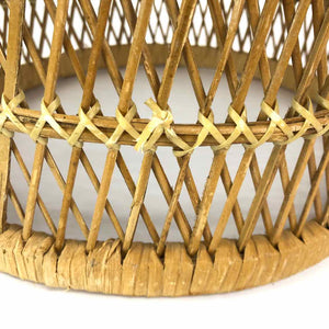 Woven Basket Plant Stand