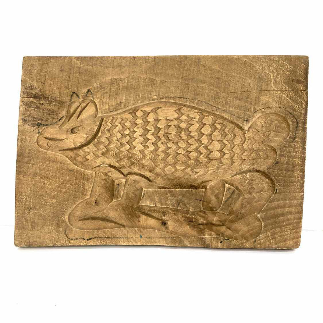 Carved Wooden Armadillo
