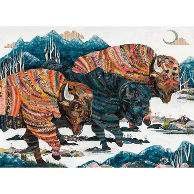 Indigo Mountain Bison Print