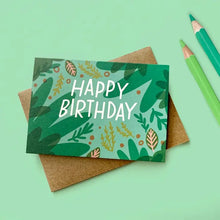 Load image into Gallery viewer, Green Friends Birthday Mini Card