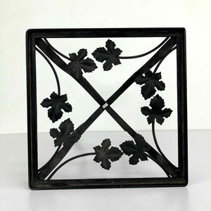 Black Flowers Patio Table