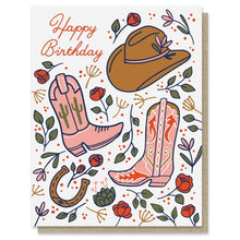 Load image into Gallery viewer, Western Rose Birthday Card