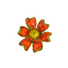 Load image into Gallery viewer, Paper Mache Flower Brooch