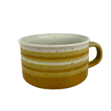 Load image into Gallery viewer, 1970s Striped Pottery Mug