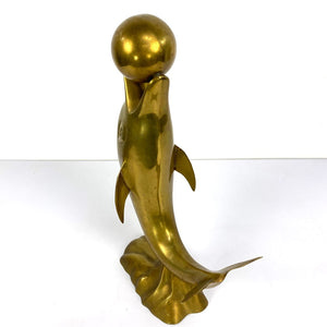 Large Brass Dolphin