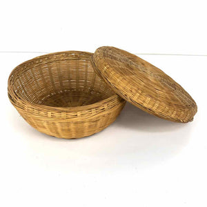 Woven Lidded Basket