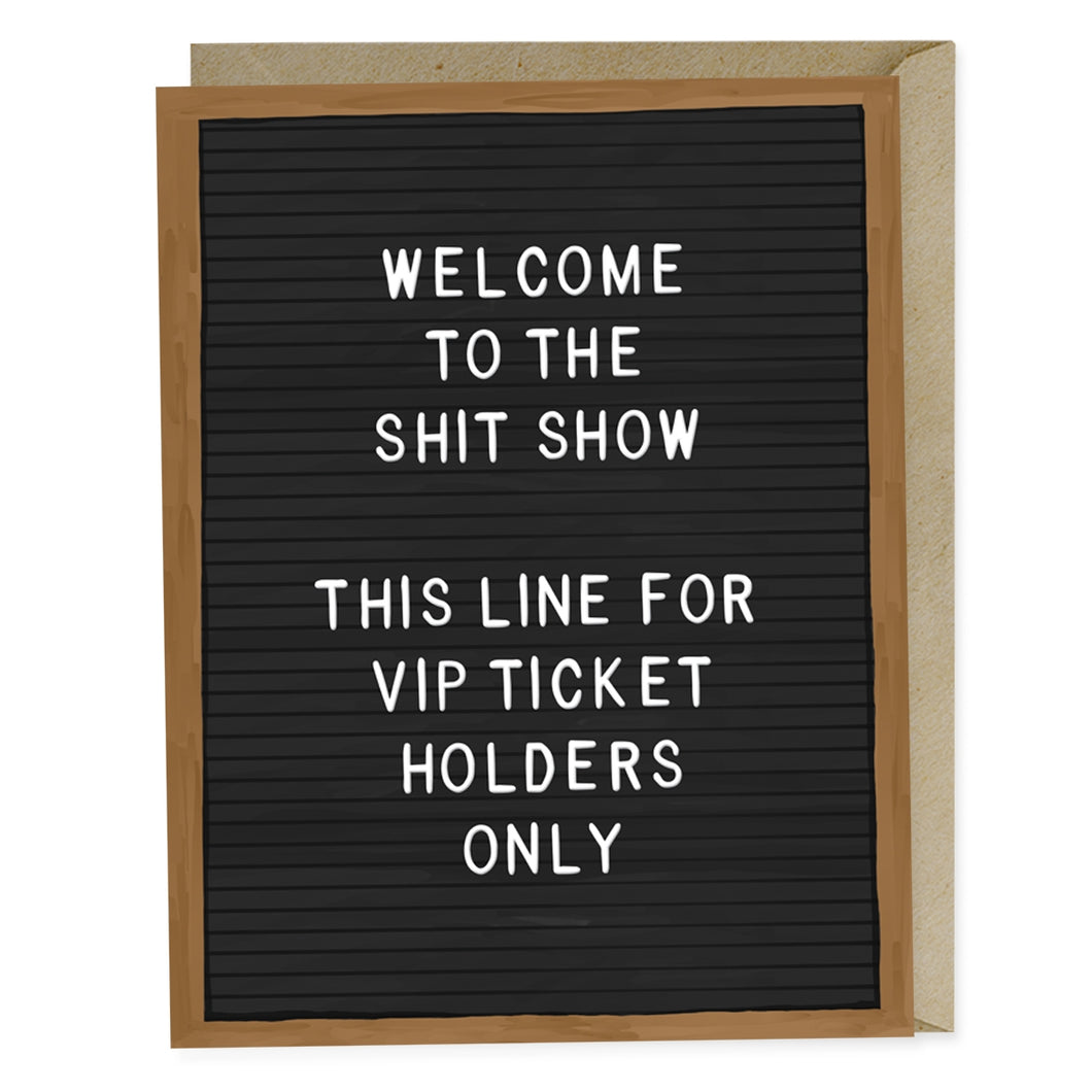 Welcome to the Shitshow Card