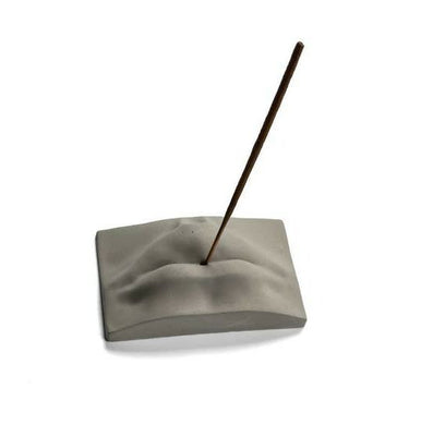 Concrete Lips Incense Holder