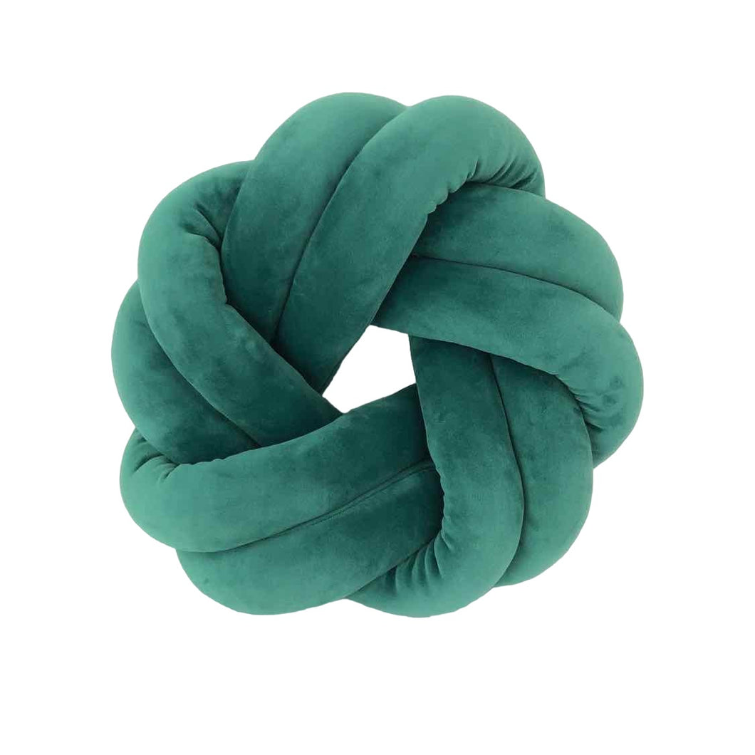 Steamed Spinach Spiral Knot Pillow