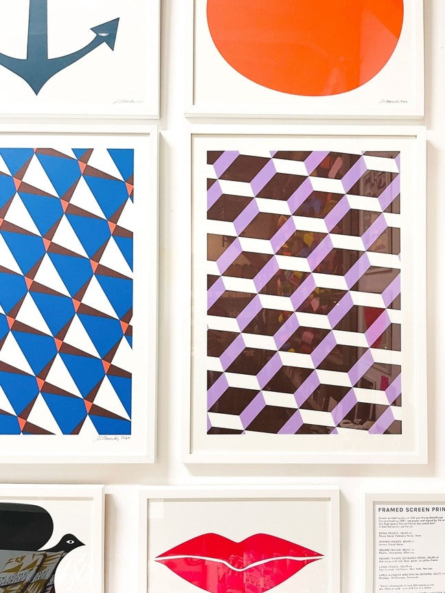 Geometric Serigraph Print – Found Furnishings