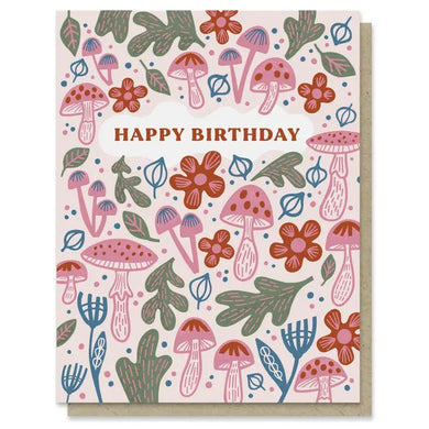 Fungi Forest Birthday Card