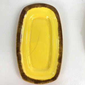 Drip Glaze Pottery Butter Dish