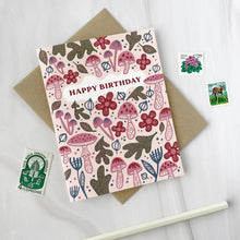 Load image into Gallery viewer, Fungi Forest Birthday Card