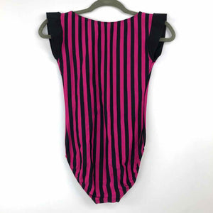 Striped Jazzercise Leotard Suit