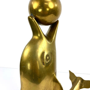 Large Brass Dolphin