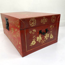 Load image into Gallery viewer, Red Chinoiserie Trunk