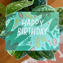 Load image into Gallery viewer, Green Friends Birthday Mini Card