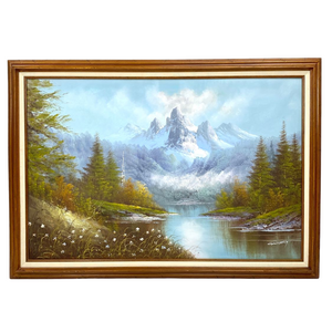 Mountain River Landscape Painting