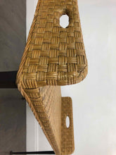 Load image into Gallery viewer, Woven Rattan Iron Bench