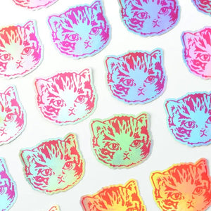 Holographic Kitty Cat Sticker