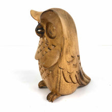 Load image into Gallery viewer, Carved Wooden Owl
