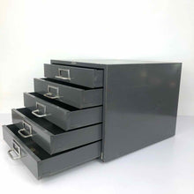 Load image into Gallery viewer, Gray Metal Drawers Cabinet