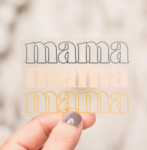 Mama Clear Vinyl Sticker
