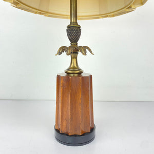 Brass & Wooden Lamp