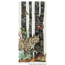 Load image into Gallery viewer, Dolan Geiman Signed Print Midnight Forest (Bobcat)