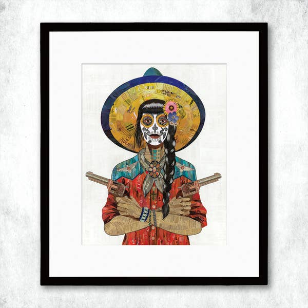 Dolan Geiman Signed Print Vaquera (Red)