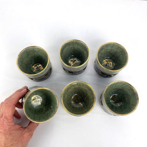 Somayaki Japanese Pottery Cups