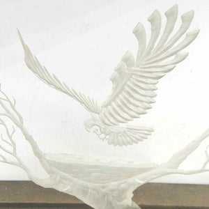 Eagle Nest Landing Lucite Carving